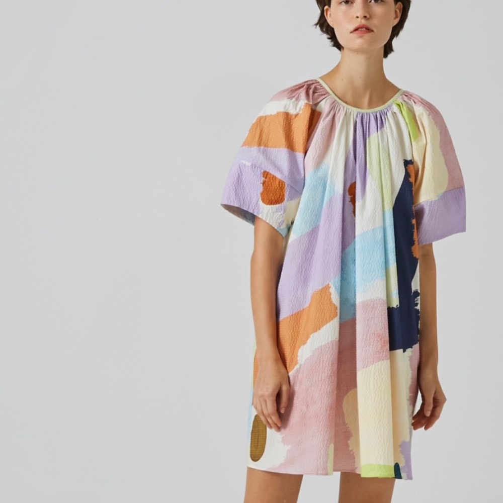 Our Second Nature Lightyear Puff Sleeve Dress